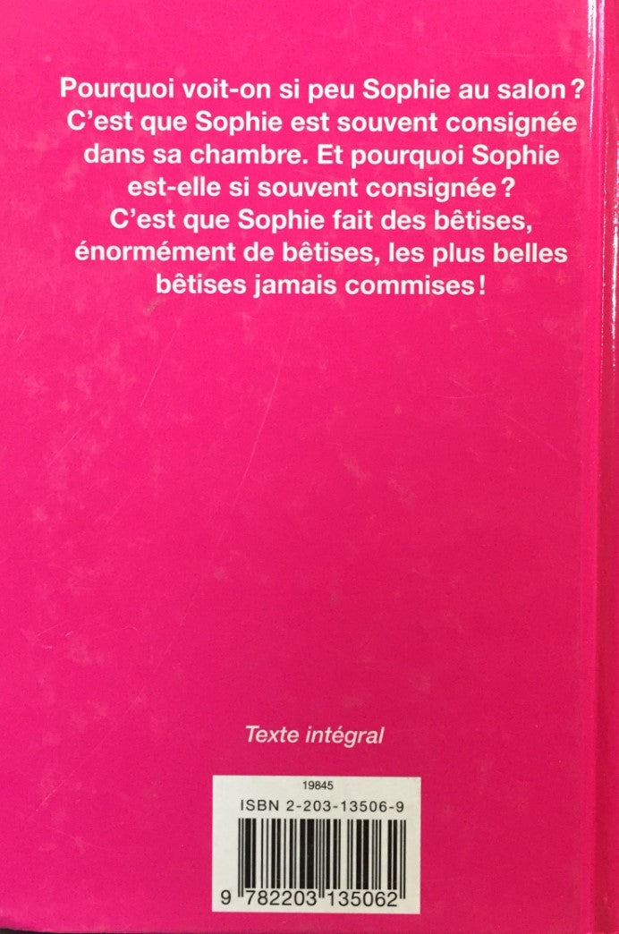 Livre Les malheurs de Sophie - Comtesse de Segur (Livre d'occasion) - ISBN 2203135069