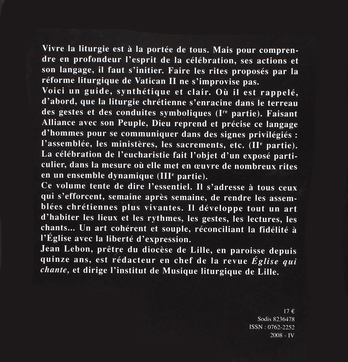 Livre Pour vivre la liturgie - Jean Lebon (Livre d'occasion) - ISBN 2204024570