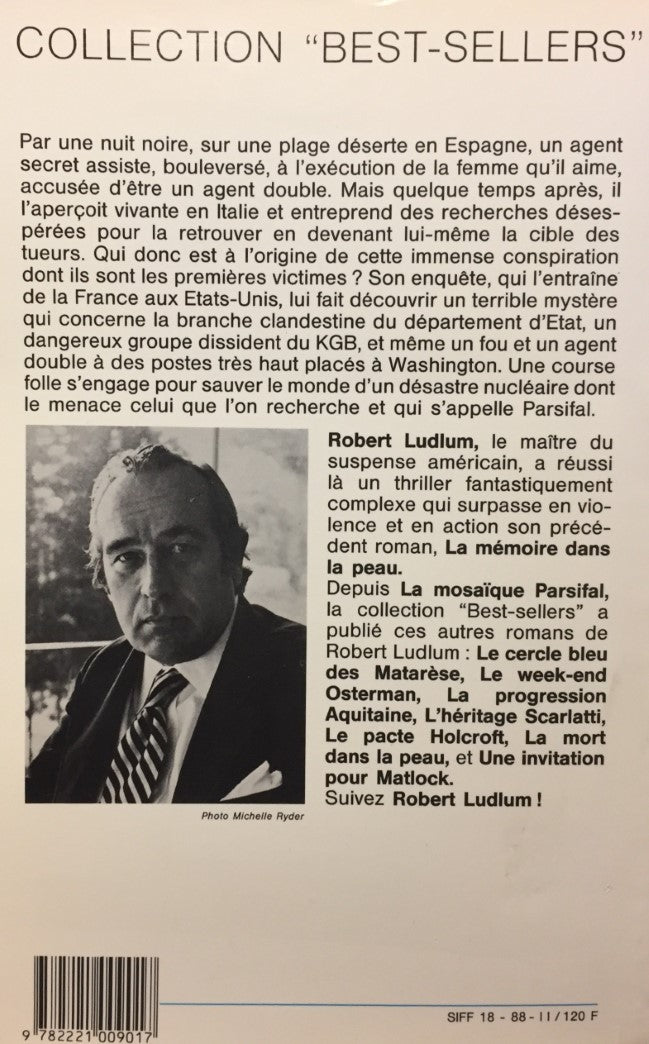 Livre La mosaïque Parsifal - Robert Ludlum (Livre d'occasion) - ISBN 2221009010