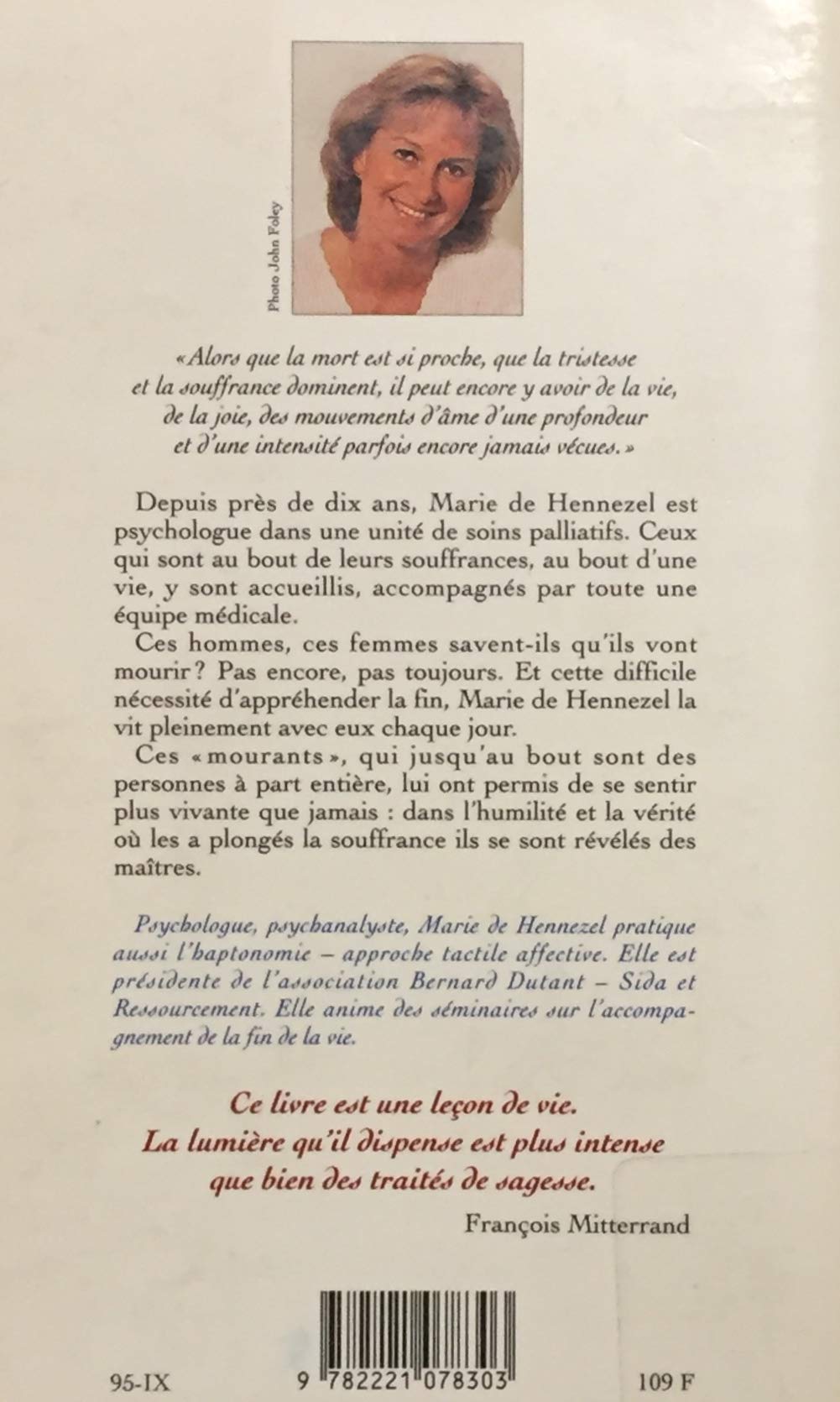 Livre La mort intime - Marie De Hennezel (Livre d'occasion) - ISBN 2221078306