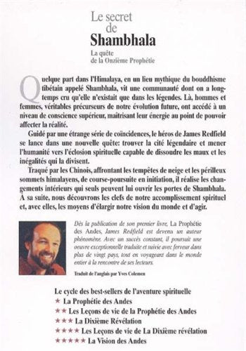 Les aventures de l'esprit : Le secret de Shambhala: La quête de la Onzième Prophétie (James Redfield)