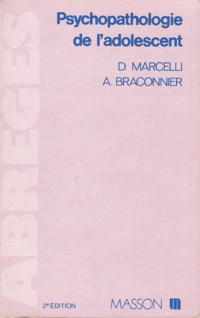 Livre Psychopathologie de l'adolescent - D. Marcelli (Livre d'occasion) - ISBN 2225813523