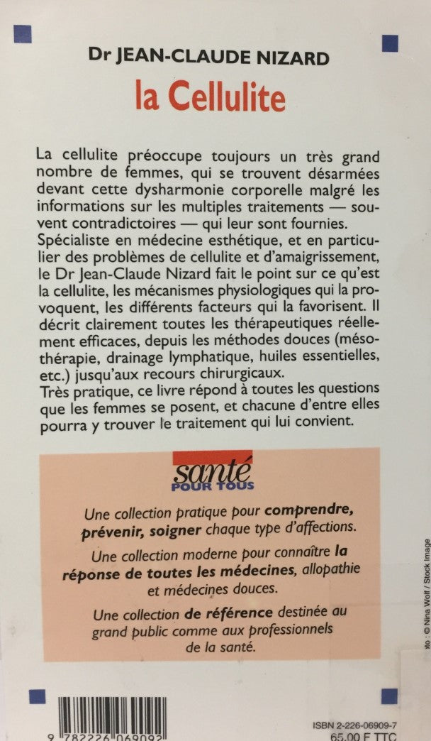 Livre La cellulite - Dr Jean-Claude Nizard (Livre d'occasion) - ISBN 2226069097