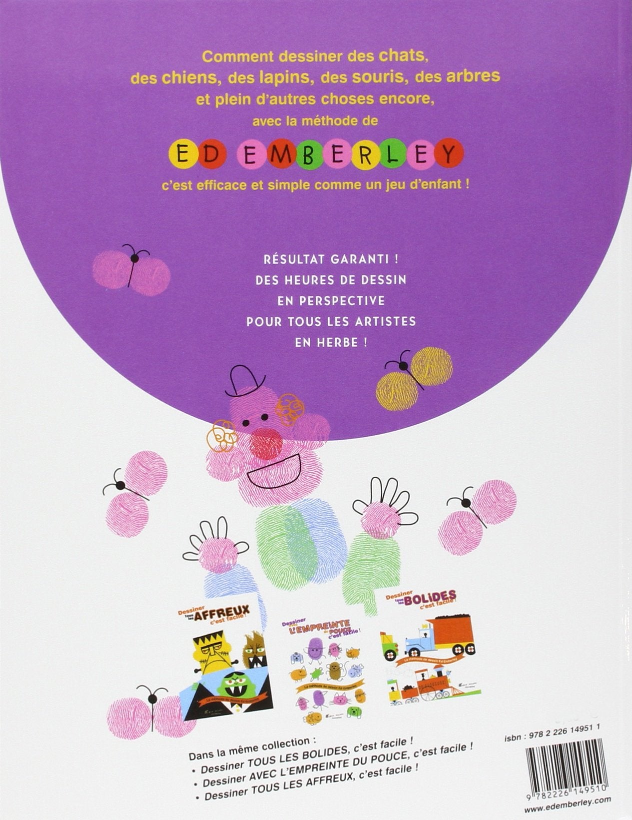 Livre Dessiner avec l'empreinte du doigt c'est facile! - Ed Emberley (Livre d'occasion) - ISBN 22...