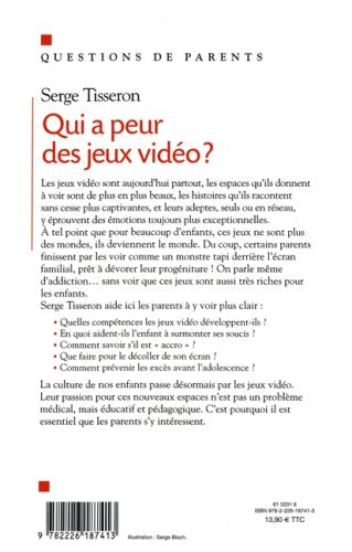 Livre Qui a peur des jeux vidéos ? - Serge Tisseron (Livre d'occasion) - ISBN 2226187413