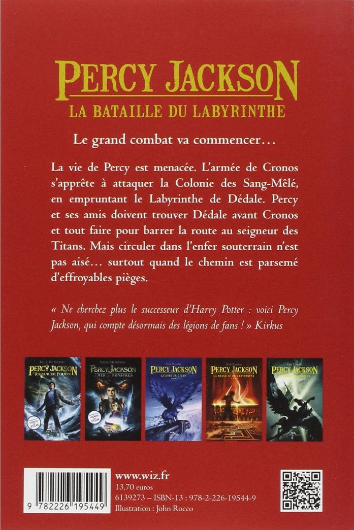 Percy Jackson # 4 : La bataille du labyrinthe (Rick Riordan)