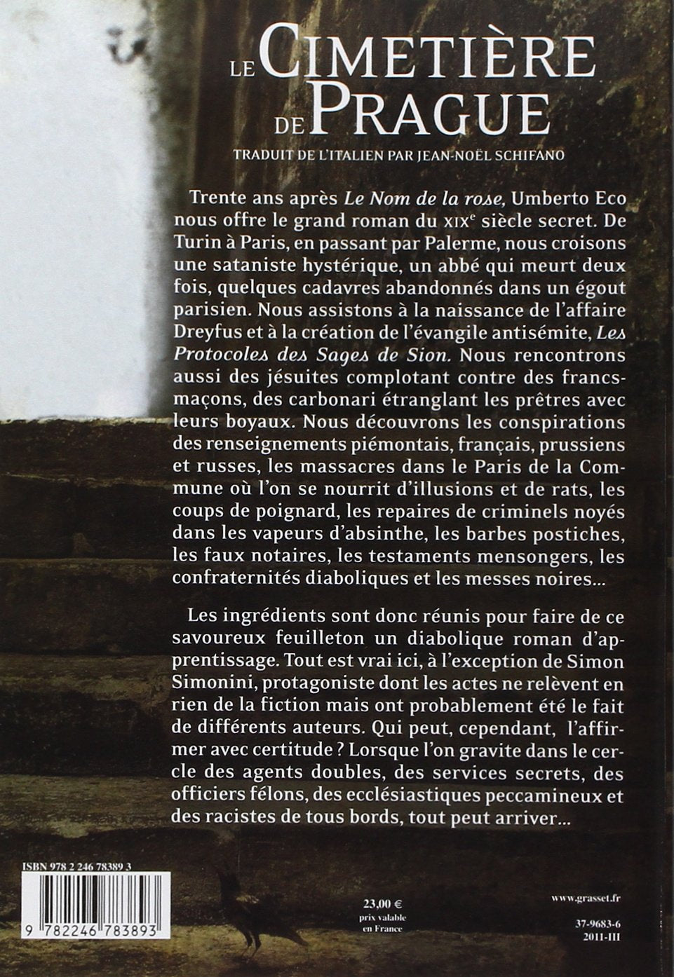 Livre Le cimetière de Prague (Umberto Eco) (Livre d'occasion) - ISBN 2246783895