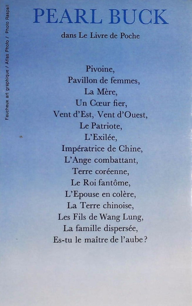 Livre Je n'oublierai jamais - Pearl Buck (Livre d'occasion) - ISBN 225300085X