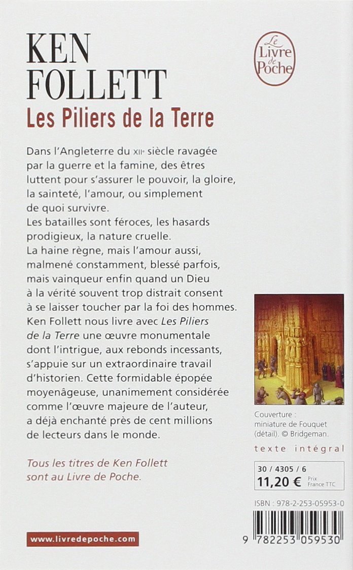 Livre Les Piliers de la Terre - Ken Follett (Livre d'occasion) - ISBN 2253059536