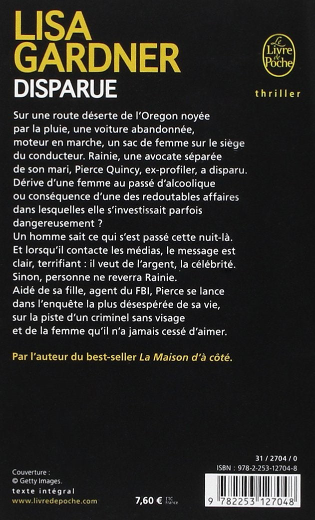 Livre Disparue - Lisa Gardner (Livre d'occasion) - ISBN 2253127043