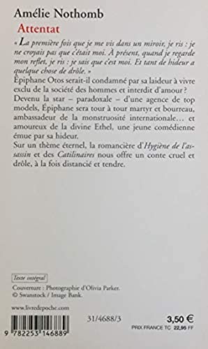 Livre Attentat - Amélie Nothomb (Livre d'occasion) - ISBN 2253146889