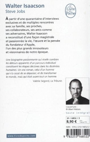 Livre Steve Jobs (Walter Isaacson) (Livre d'occasion) - ISBN 2253168521