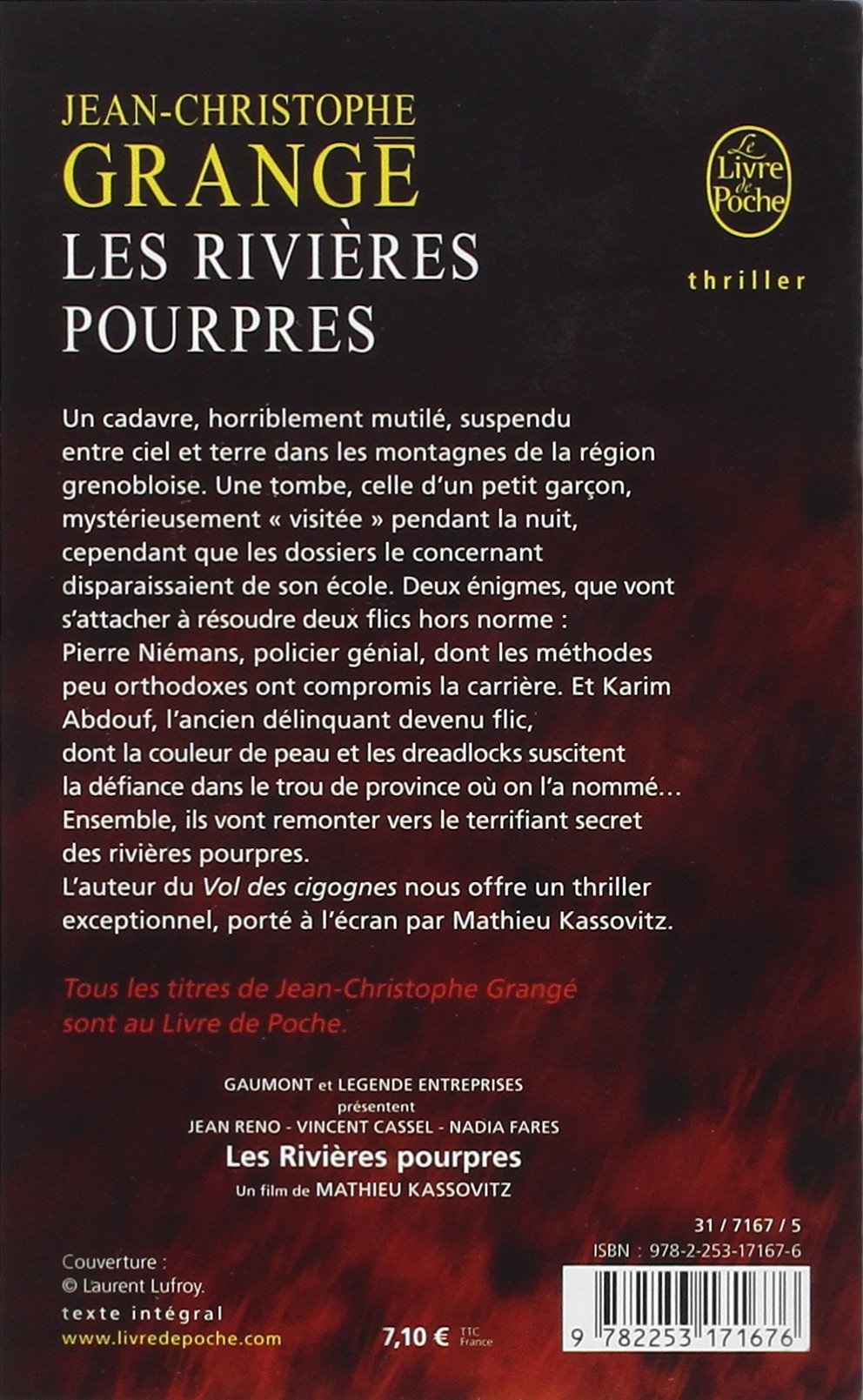 Les rivières pourpres (Jean-Christophe Grangé)