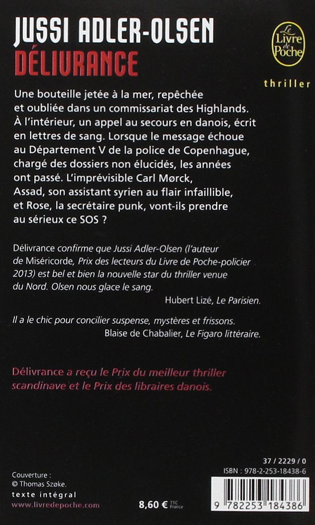 Livre Délivrance - Jussi Adler Olsen (Livre d'occasion) - ISBN 2253184381