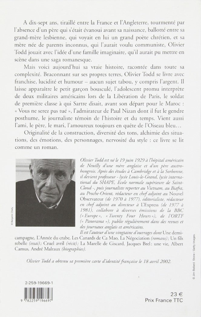 Livre Carte d'identités : Souvenirs - Olivier Todd (Livre d'occasion) - ISBN 2259196691