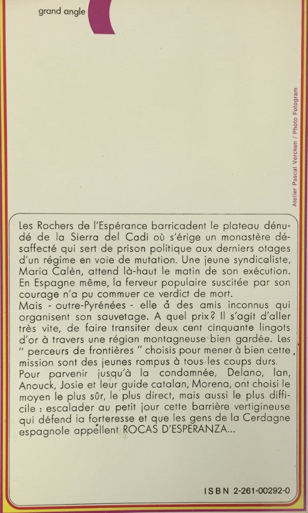 Livre Rocas d'Espéranza - Paul Berna (Livre d'occasion) - ISBN 2261002920