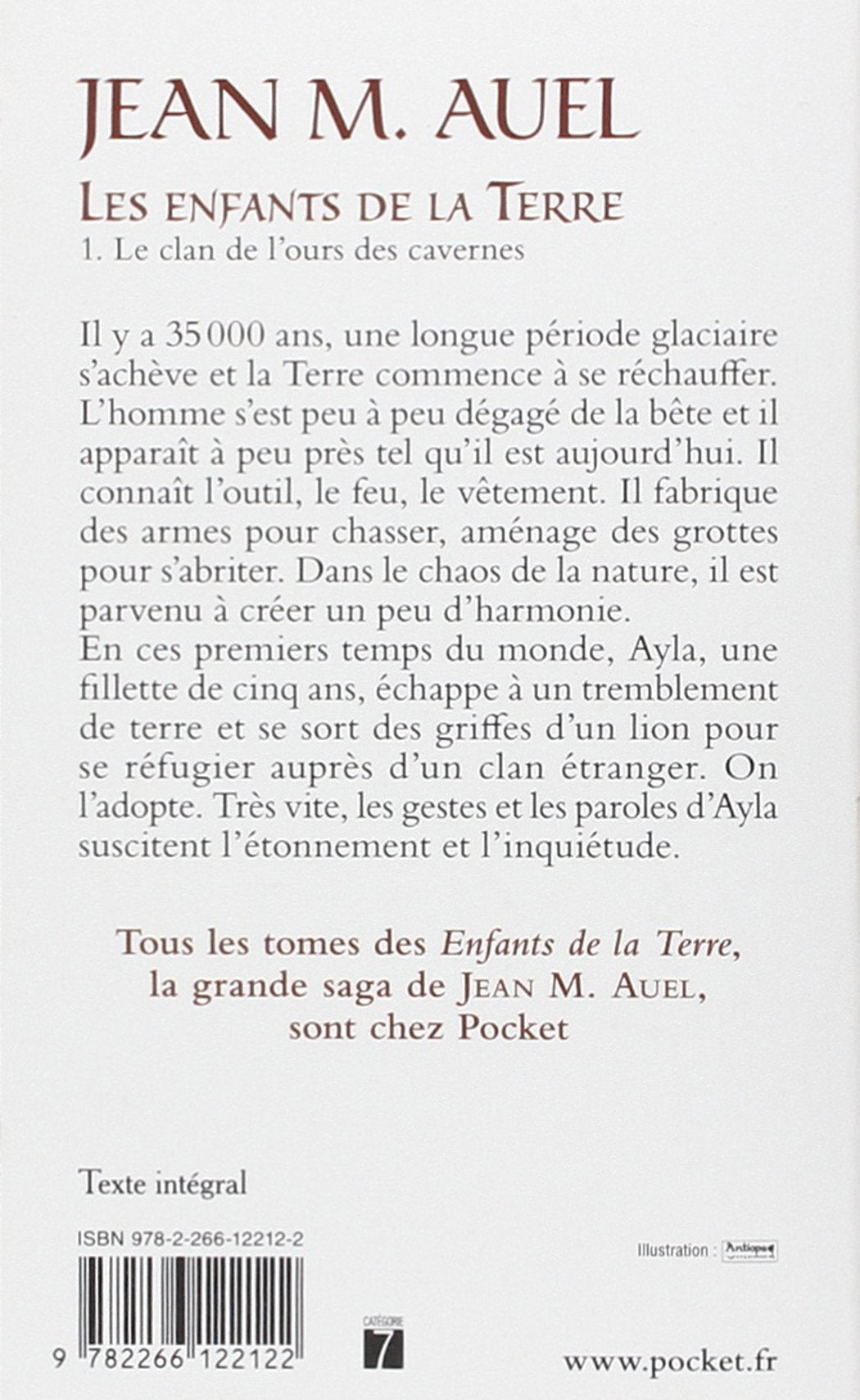 Les enfants de la terre # 1 : Le clan de l'ours des cavernes (Jean M. Auel)