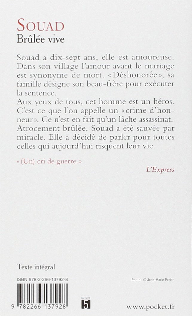 Livre Brûlée vive (Document) - Souad (Livre d'occasion) - ISBN 2266137921