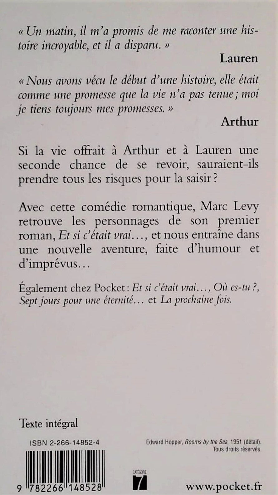 Livre Et si c'était vrai... # 2 : Vous revoir (Marc Levy) (Livre d'occasion) - ISBN 2266148524