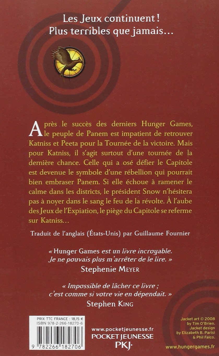 Livre L'embrasement - Suzanne Collins (Livre d'occasion) - ISBN 2266182706