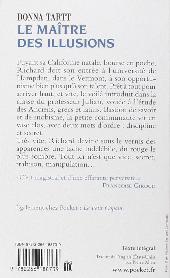 Livre Le maître des illusions (Donna Tartt, Pierre Alien) (Livre d'occasion) - ISBN 2266188739