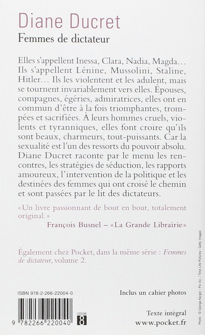 Livre Femmes de dictateur - Diane Ducret (Livre d'occasion) - ISBN 2266220047