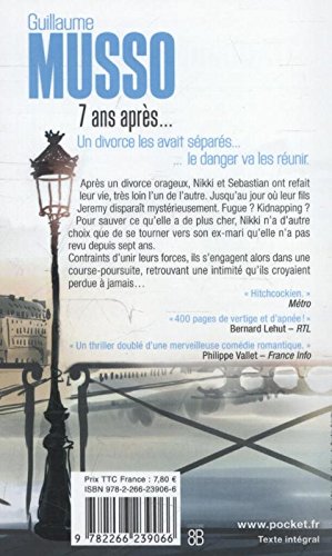 Livre 7 ans après... (Guillaume Musso) (Livre d'occasion) - ISBN 2266239066