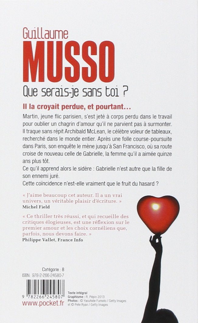 Livre Que serais-je sans toi? (Guillaume Musso) (Livre d'occasion) - ISBN 2266245805
