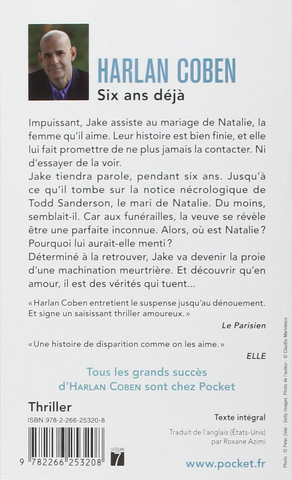 Livre Six ans déjà - Harlan Coben (Livre d'occasion) - ISBN 2266253204