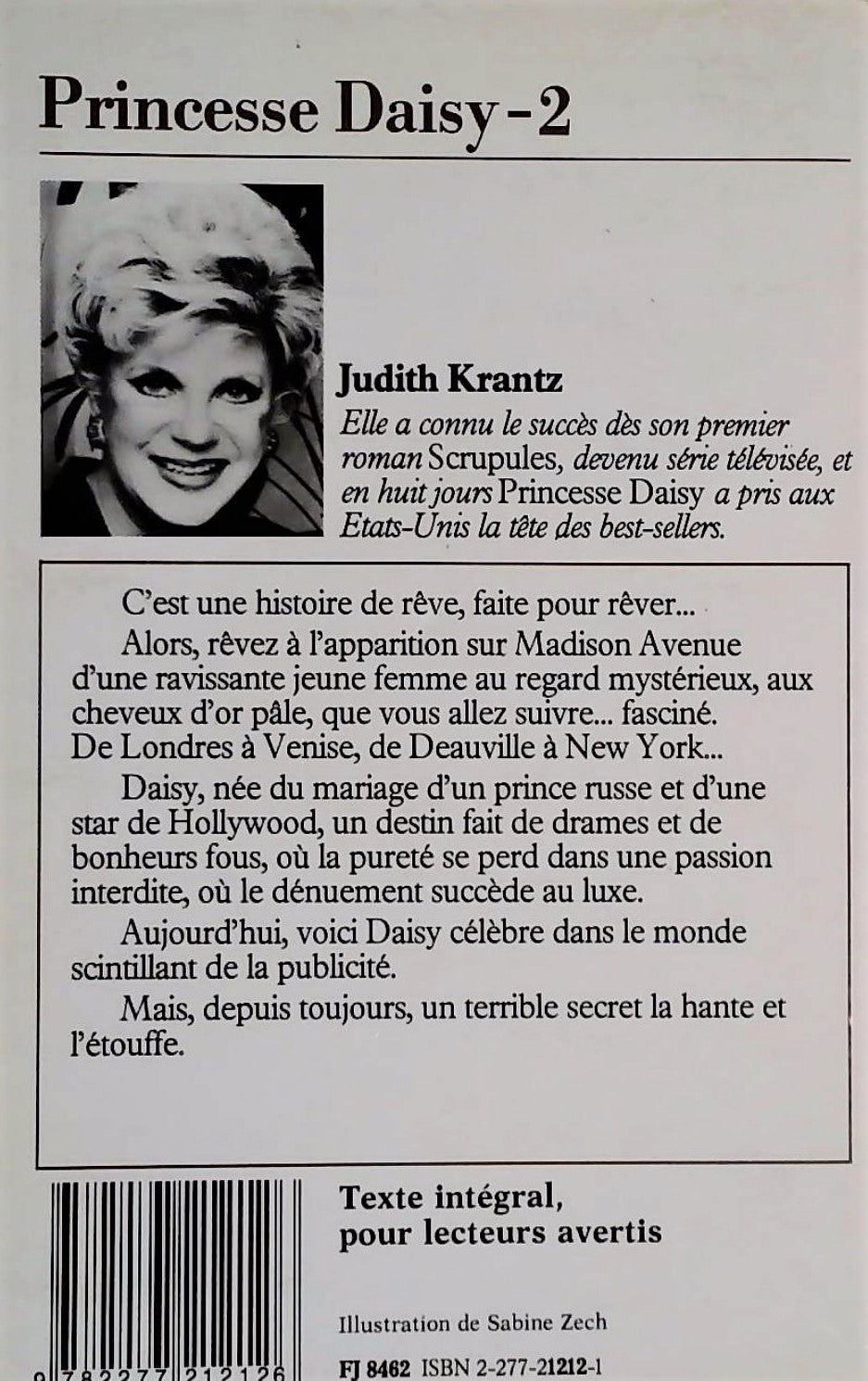 Livre Princesse Daisy - Judith Krantz (Livre d'occasion) - ISBN 2277212121