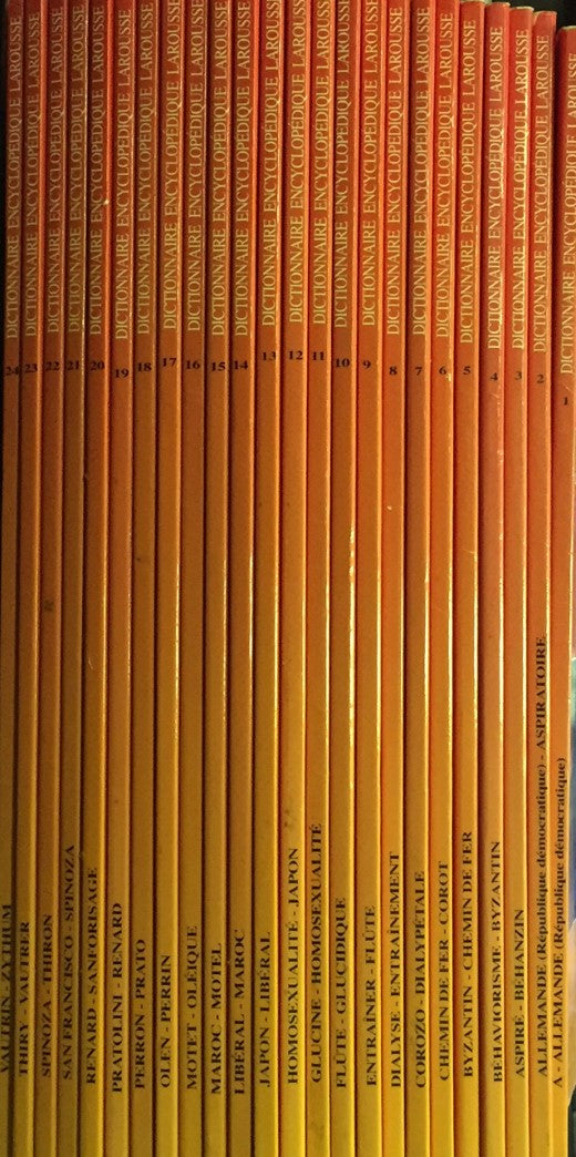 Livre Larousse Dictionnaire Encyclopédique en 24 volumes - Collectif (Livre d'occasion) - ISBN 22...