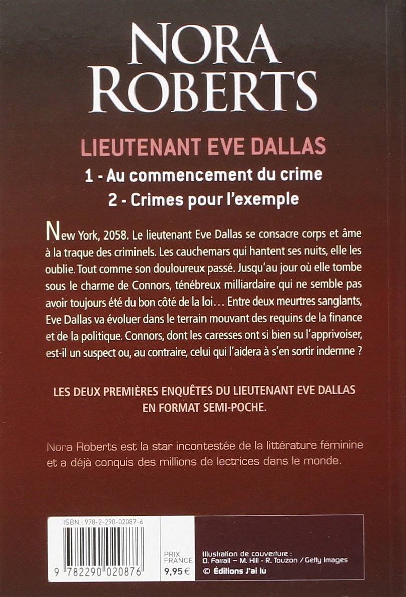 Livre Au commencement du crime - Crimes pour l'exemple - Nora Roberts (Livre d'occasion) - ISBN 2...