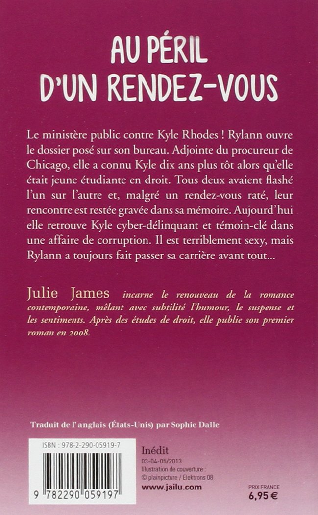 Livre Au péril d'un rendez-vous - Julie James (Livre d'occasion) - ISBN 2290059196