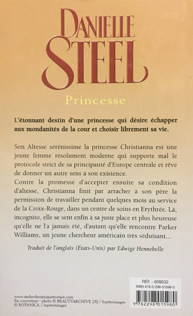 Livre Princesse - Danielle Steel (Livre d'occasion) - ISBN 2298015988