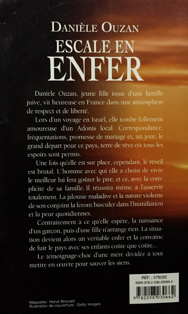 Livre Escale en enfer - Danièle Ouzan (Livre d'occasion) - ISBN 2298030669