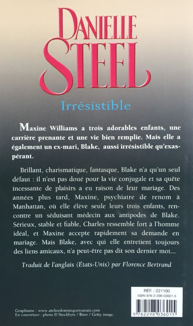 Livre Irrésistible - Danielle Steel (Livre d'occasion) - ISBN 2298036012