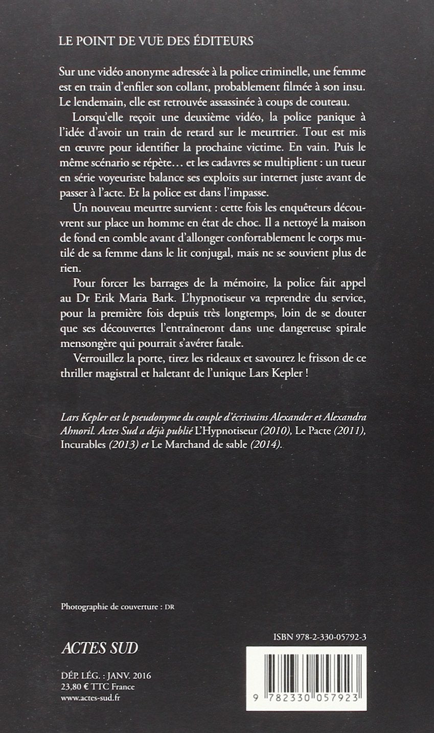 Livre Désaxé - Lars Kepler (Livre d'occasion) - ISBN 233005792X
