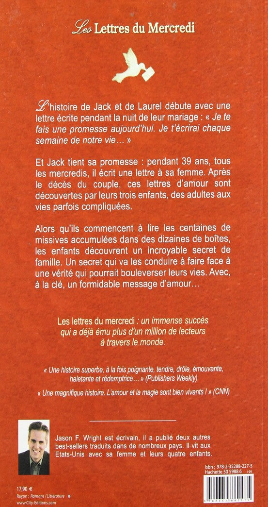 Livre Les lettres du mercredi - Jason F. Wright (Livre d'occasion) - ISBN 2352882273