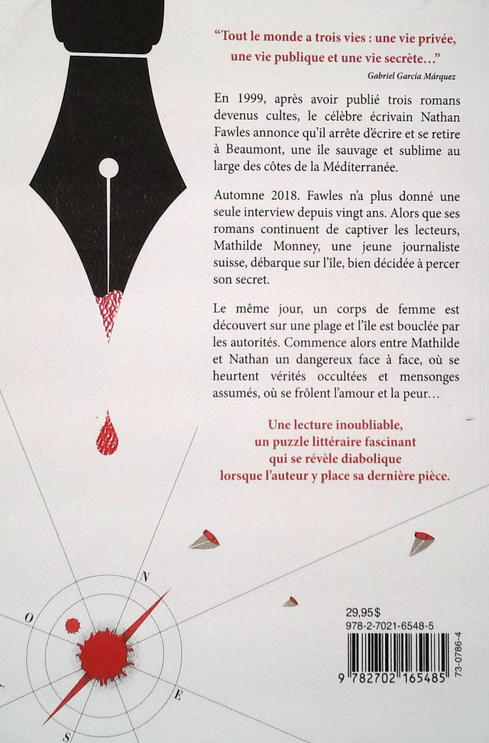 Livre La vie secrète des écrivains - Guillaume Musso (Livre d'occasion) - ISBN 2702165486