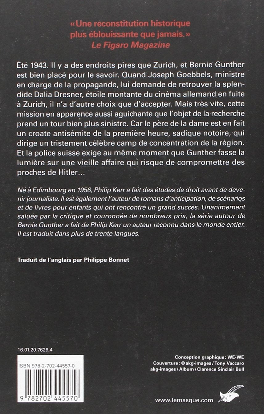 Livre La dame de Zagreb - Philip Kerr (Livre d'occasion) - ISBN 2702445578