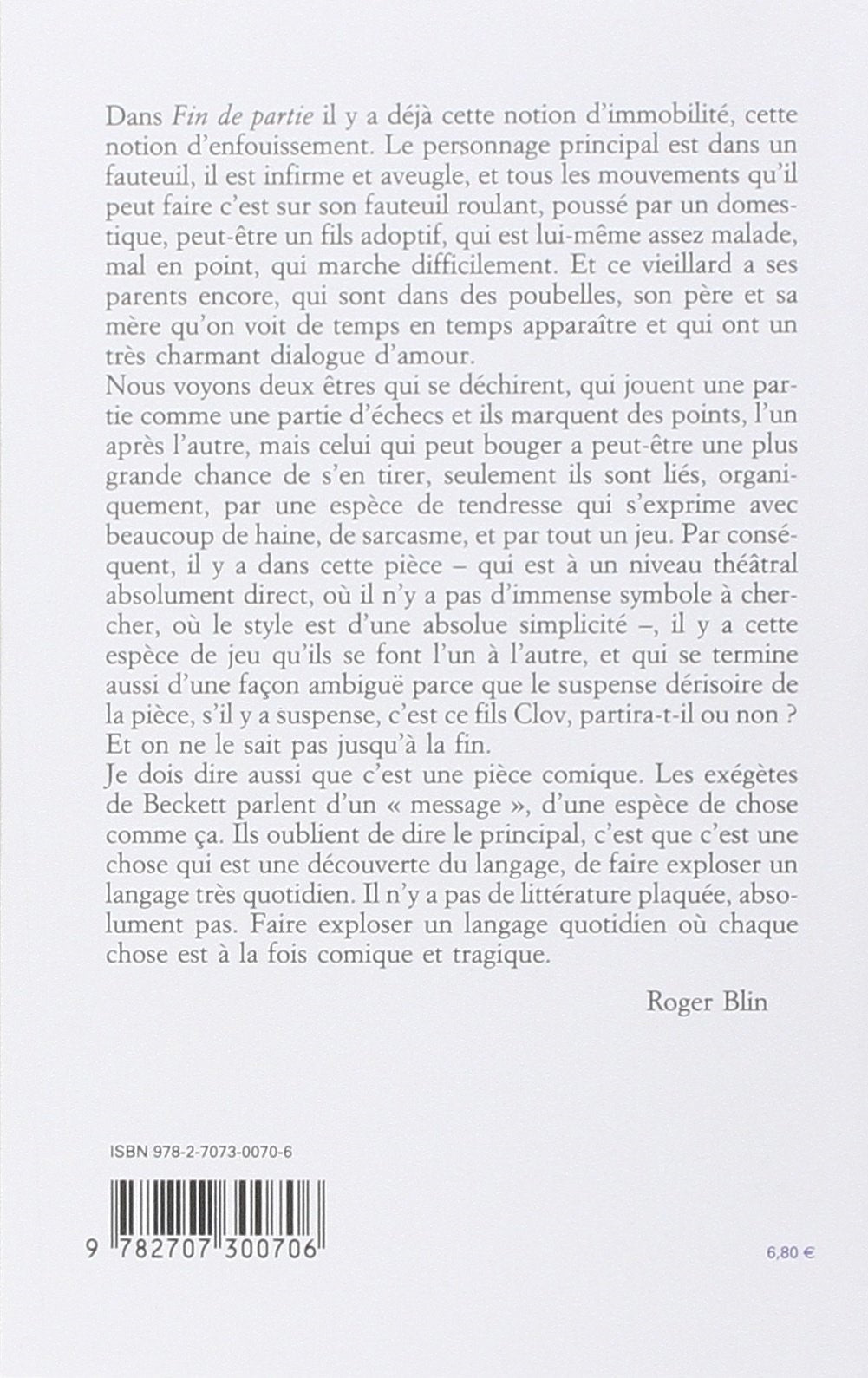 Fin de partie (Samuel Beckett)