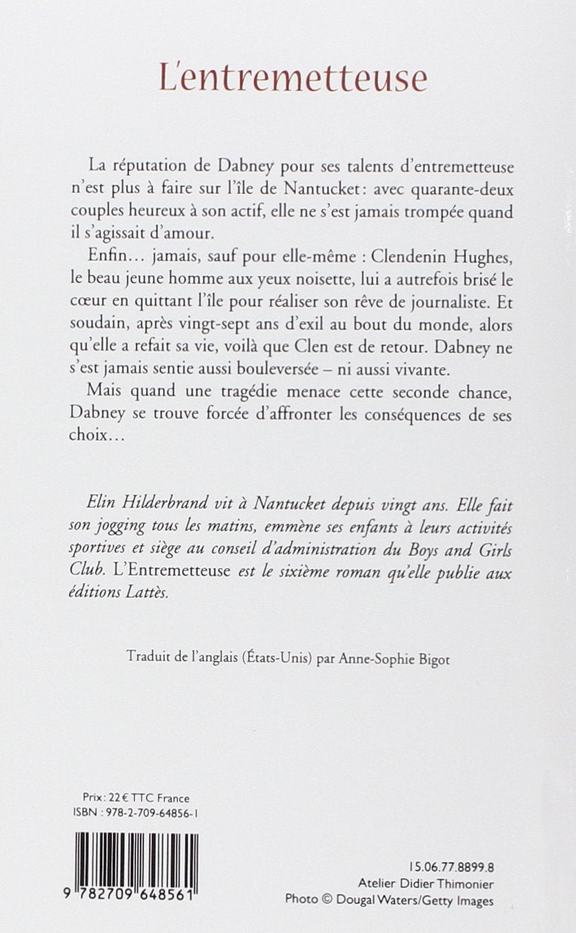 Livre L'entremetteuse (Elin Hilderbrand) (Livre d'occasion) - ISBN 2709648563