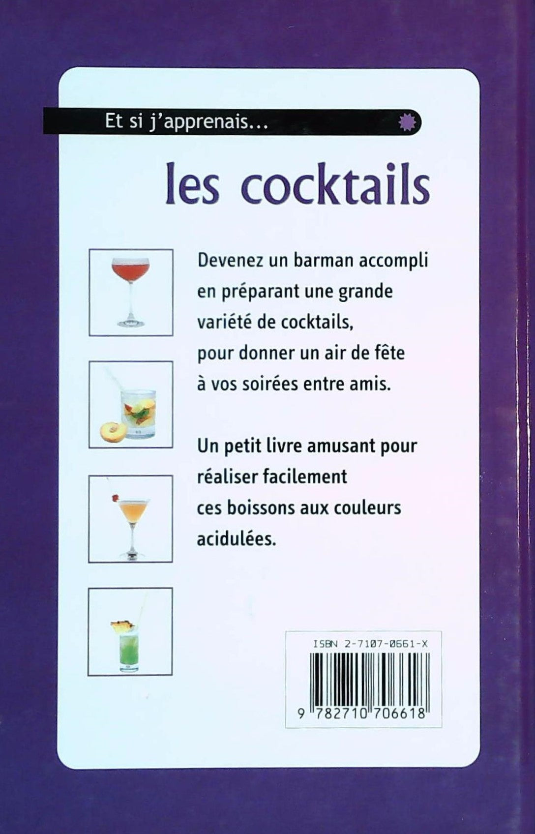 Livre Les cocktails (Livre d'occasion) - ISBN 271070661X
