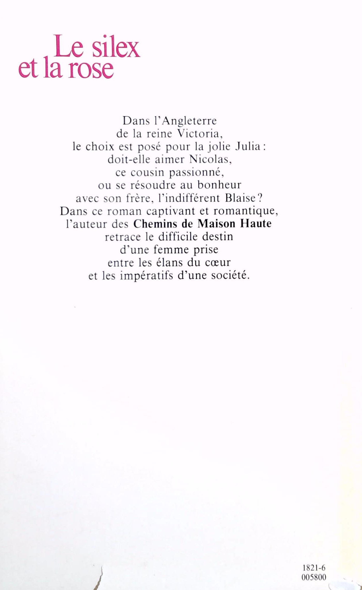 Livre Le silex et la rose - Branda Jagger (Livre d'occasion) - ISBN 2724214153