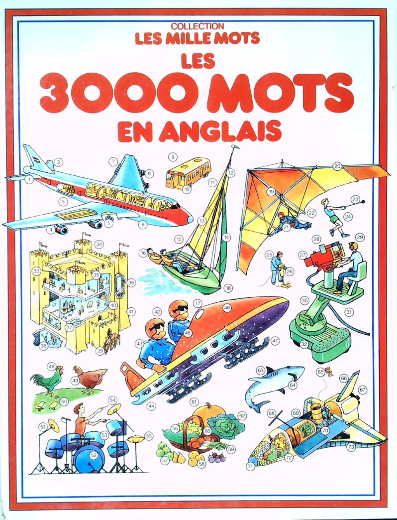 Livre Les mille mots : 3000 Mots en anglais (Collectif) (Livre d'occasion) - ISBN 2724228588
