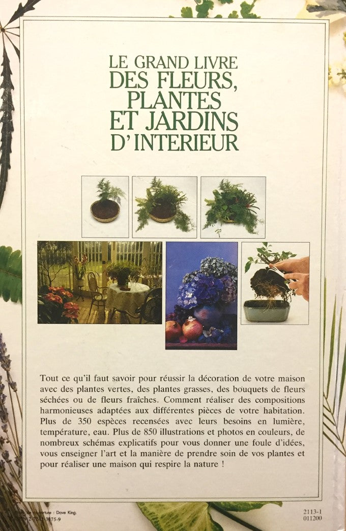 Livre Le grand livre des fleurs, plantes et jardins d'intérieur - John Brookes (Livre d'occasion)...