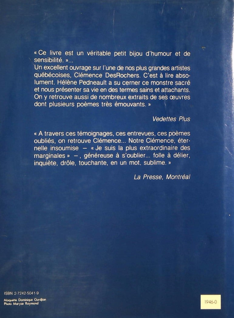 Livre Notre Clémence : Tout l'humour du vrai monde - Hélène Pedneault (Livre d'occasion) - ISBN 2...