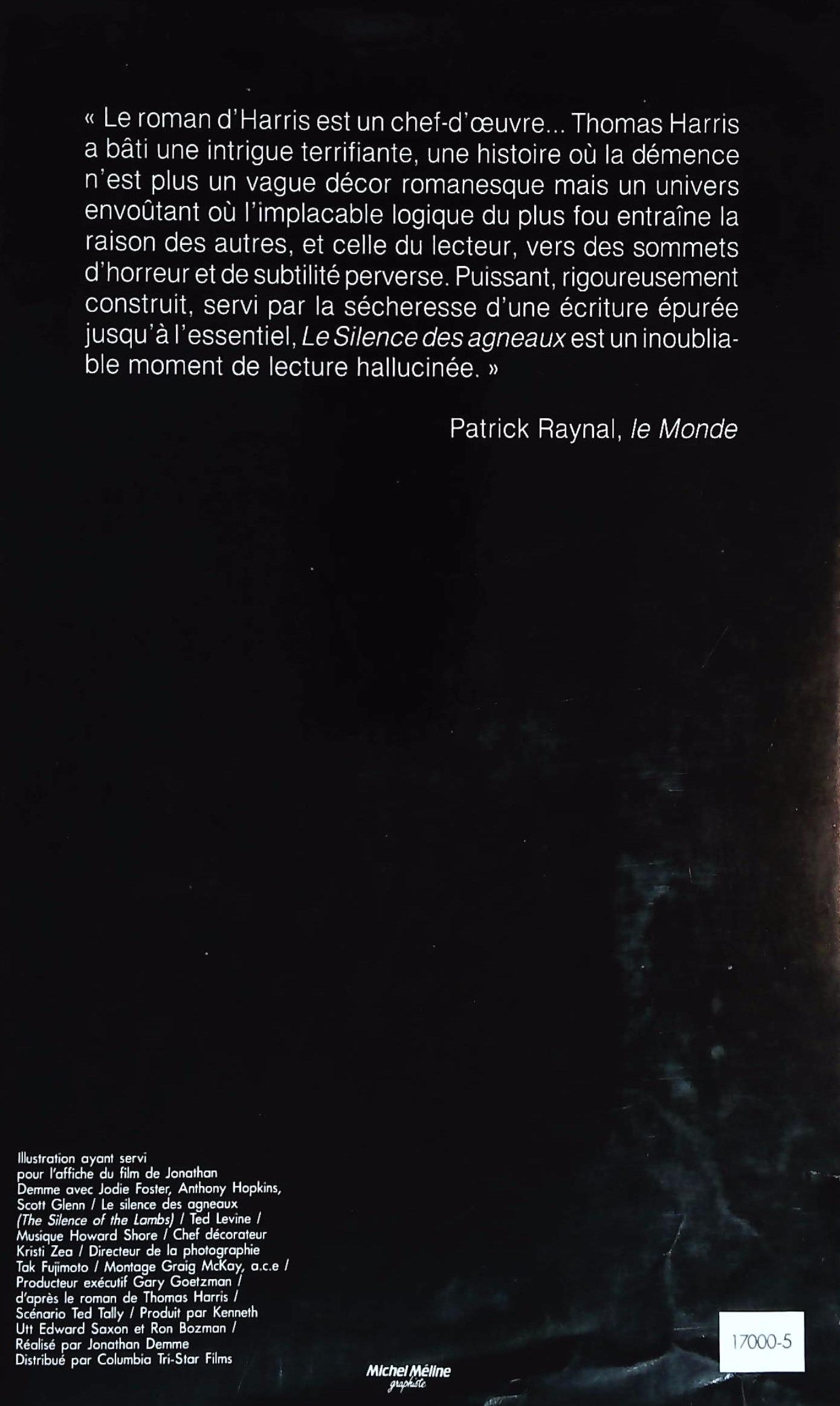 Le silence des agneaux (Thomas Harris)