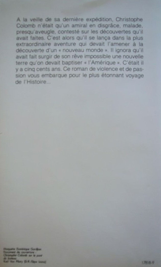 Christophe Colomb : Naufrage sur les côtes du Paradis (Georges-Hébert Germain)