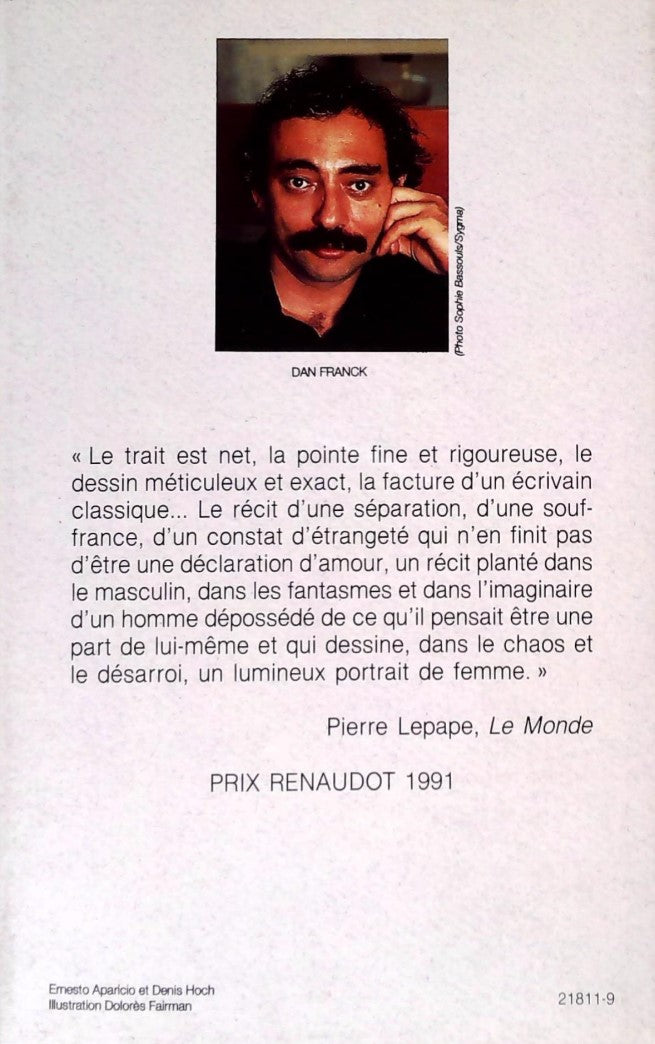 Livre La séparation - Dan Franck (Livre d'occasion) - ISBN 2724267354